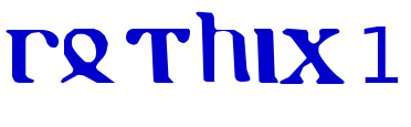 gothic 1 шрифт